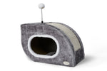 Voir l’image dans la galerie, BüD'z - Station de Jeu Abris Escargot et Boite à Gratter pour Chats(45 x 26 x 30 cm)