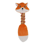 Voir l’image dans la galerie, BüD'z - Jouet Renard Roux en Peluche avec Corde pour Chiens, 42.5 cm