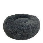 Voir l’image dans la galerie, CLOE CLUZO Lit De Luxe Rond en Peluche 28" Gris Foncé
