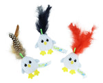 Voir l’image dans la galerie, TURBO Jouet Chat Poulet avec Plumes