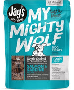 Voir l’image dans la galerie, JAY'S MY MIGHTY WOLF Gâteries Chien Saumons & Sardines SG 450g