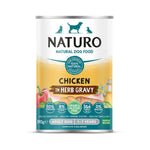 Voir l’image dans la galerie, Naturo - Poulet en Sauce aux Herbes - Nourriture Humide Sans Grains pour Chiens Adultes 1-7 Ans en Sachet