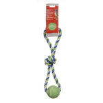 Voir l’image dans la galerie, Dogit - Boucles en Corde de Coton avec 2 Balles de Tennis 46 cm - Jouet Interactif à Mâcher pour Chiens