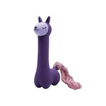 Voir l’image dans la galerie, BüD'z - Jouet Lama Mauve à Queue Rose en Latex avec Couineur pour Chiens, 18 cm