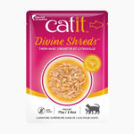 Voir l’image dans la galerie, Catit Divine Shreds - Chat Thon avec Crevette et Citrouille en Bouillon - Nourriture Humide Sans Grains pour Chats en Sachet