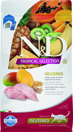 Voir l’image dans la galerie, Famina N&D Tropical Selection - Poulet et Fruits Tropicaux - Nourriture Sèche pour Chats Adultes Stérilisés