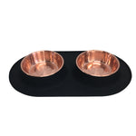 Voir l’image dans la galerie, *MESSY MUTTS Bol Double Inox Base M Cuivre
