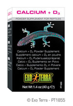 Voir l’image dans la galerie, Exo Terra - Calcium + D3 en Poudre - Supplément pour Reptiles