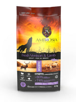 Voir l’image dans la galerie, Ambrosia - Agneau et Venaison - Nourriture Sèche avec Sans Grains pour Chiens Adultes