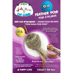 Voir l’image dans la galerie, Cat Lures - Leurre avec Pompon en Plumes pour Tige Agace-Chat, 3.5" - Jouet pour Chats