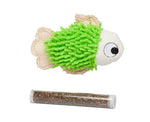 Voir l’image dans la galerie, BüD'z - Poisson avec Pochette et Tube D'Herbe à Chat, 11.5 cm - Jouet pour Chats