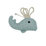 Voir l’image dans la galerie, BüD'z - Jouet Baleine en Tissu Recyclé et Herbe à Chat, 10 cm