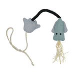Voir l’image dans la galerie, BüD'z - Jouet Calmar Élastique en Tissu Recyclé et Herbe à Chat, 61 cm