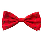 Voir l’image dans la galerie, Huxley & Kent - Noeud Papillon Rouge avec Motifs Élan pour Chiens