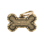 Voir l’image dans la galerie, My Family - Bronx Os Futurisque Laiton Antique - Médaille d'Identité pour Chiens