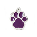 Voir l’image dans la galerie, My Family - Classic Patte Violet - Médaille d'Identité pour Chiens