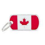 Voir l’image dans la galerie, My Family - Drapeau Canada - Médaille d'Identité pour Chiens