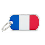 Voir l’image dans la galerie, My Family - Drapeau France - Médaille d'Identité pour Chiens