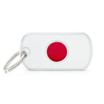 Voir l’image dans la galerie, My Family - Drapeau Japon - Médaille d'Identité pour Chiens