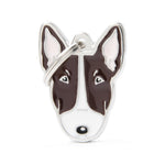 Voir l’image dans la galerie, My Family - Friends Bull Terrier Blanc & Marron - Médaille d'Identité pour Chiens