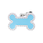 Voir l’image dans la galerie, My Family - Glam Os Bleu Clair - Médaille d'Identité pour Chiens