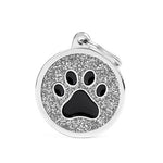 Voir l’image dans la galerie, My Family - Brillance Patte Encerclé Gris - Médaille d'Identité pour Chiens