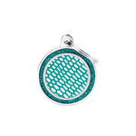 Voir l’image dans la galerie, My Family - Brillance Cercle Saint-Tropez Turquoise - Médaille d'Identité pour Chiens