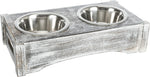 Voir l’image dans la galerie, *TRIXIE Bol Inox/Support Bois 2x0.45L