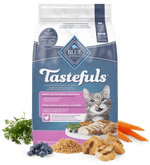 Voir l’image dans la galerie, Blue Tastefuls - Estomac Sensible, Poulet et Riz Brun - Nourriture Sèche pour Chats Adultes
