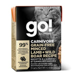 Voir l’image dans la galerie, Petcurean Go! Solutions Carnivore - Chat Agneau et Sanglier Haché - Nourriture Humide Sans Grains pour Chats en Tetra Pak