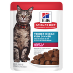 Voir l’image dans la galerie, Hill's Science Diet - Chat Adulte Poisson de l'Océan en Sauce - Nourriture Humide pour Chats en Sachet