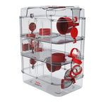 Voir l’image dans la galerie, ZOLUX Cage Trio Rody 3 pour Hamster, 3 Étages, Rouge