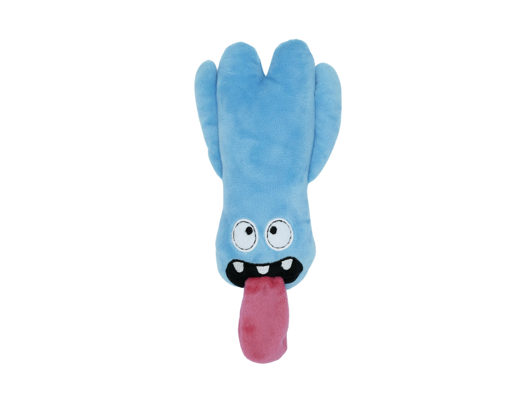 BüD'z - Jouet Monstre Tirant La Langue "Grimly" en Peluche pour Chiens, 28 cm