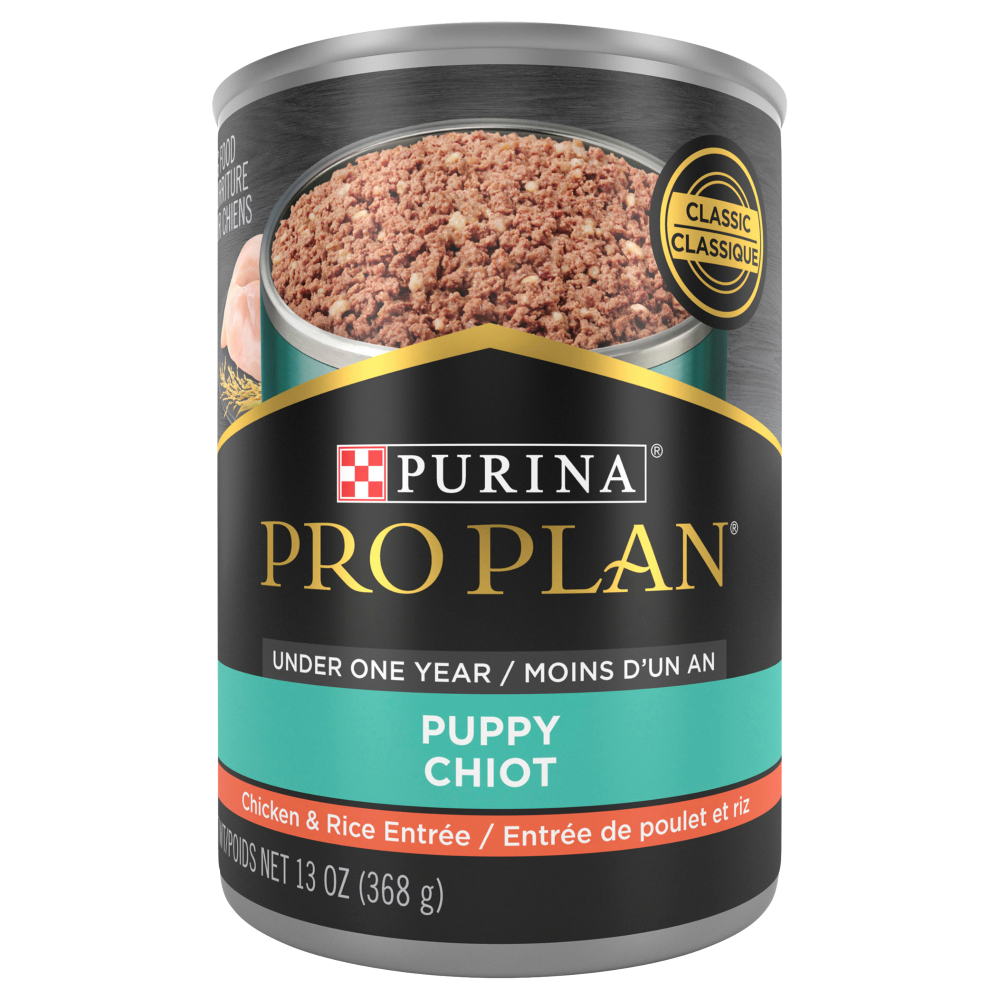 Purina Pro Plan - Entrée de Poulet et Riz Classique - Nourriture Humide pour Chiots