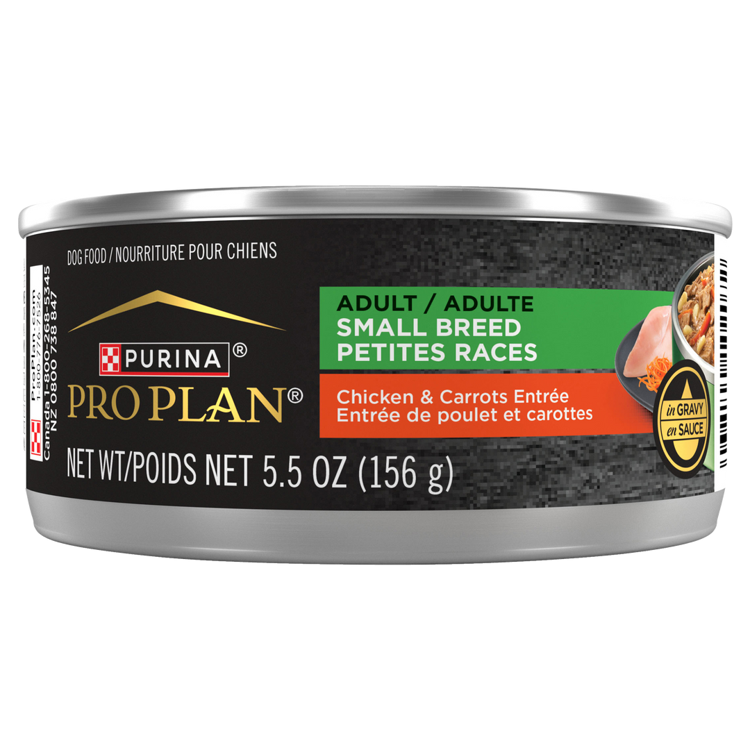 Purina Pro Plan - Entrée de Poulet et Carottes en Sauce - Nourriture Humide pour Chiens Adultes de Petites Races