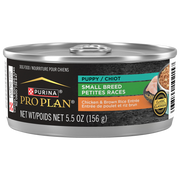 Purina Pro Plan - Poulet et Riz Brun - Nourriture Humide pour Chiots Adultes de Petites Races
