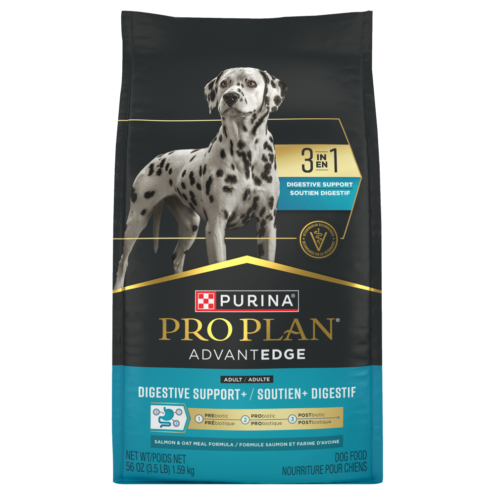 Purina Pro Plan AdvantEdge - Support Digestive+ Saumon et Avoine - Nourriture Sèche pour Chiens