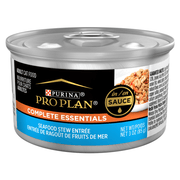 Purina Pro Plan Complete Essentials - Entrée de Ragoût de Fruits de Mer en Sauce - Nourriture Humide pour Chats Adultes