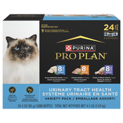 Purina Pro Plan Classique - Assortiment pour Système Urinaire en Santé (Poisson Blanc / Poulet / Dinde et Giblets) - Nourriture Humide pour Chats