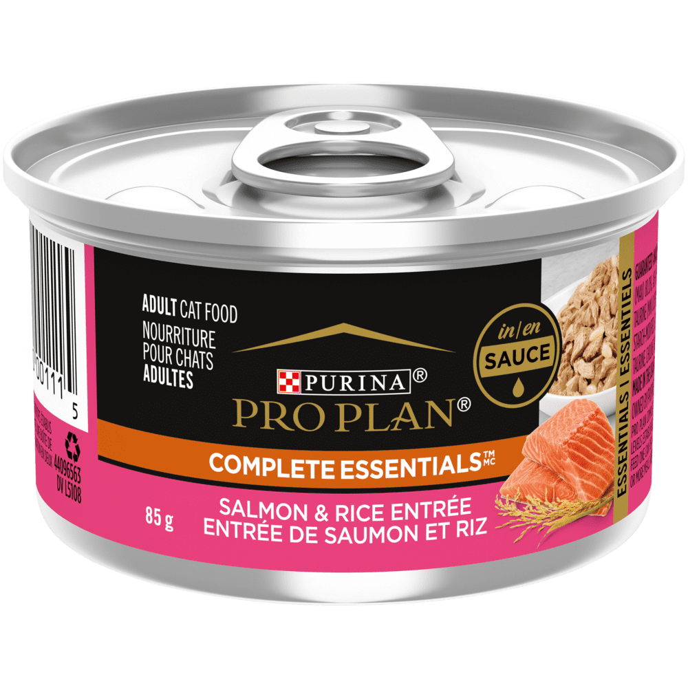 Purina Pro Plan Complete Essentials - Chat Adulte Saumon et Riz en Sauce - Nourriture Humide pour Chats