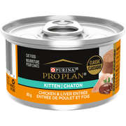 Purina Pro Plan Classique - Entrée de Poulet et Foie - Nourriture Humide pour Chatons