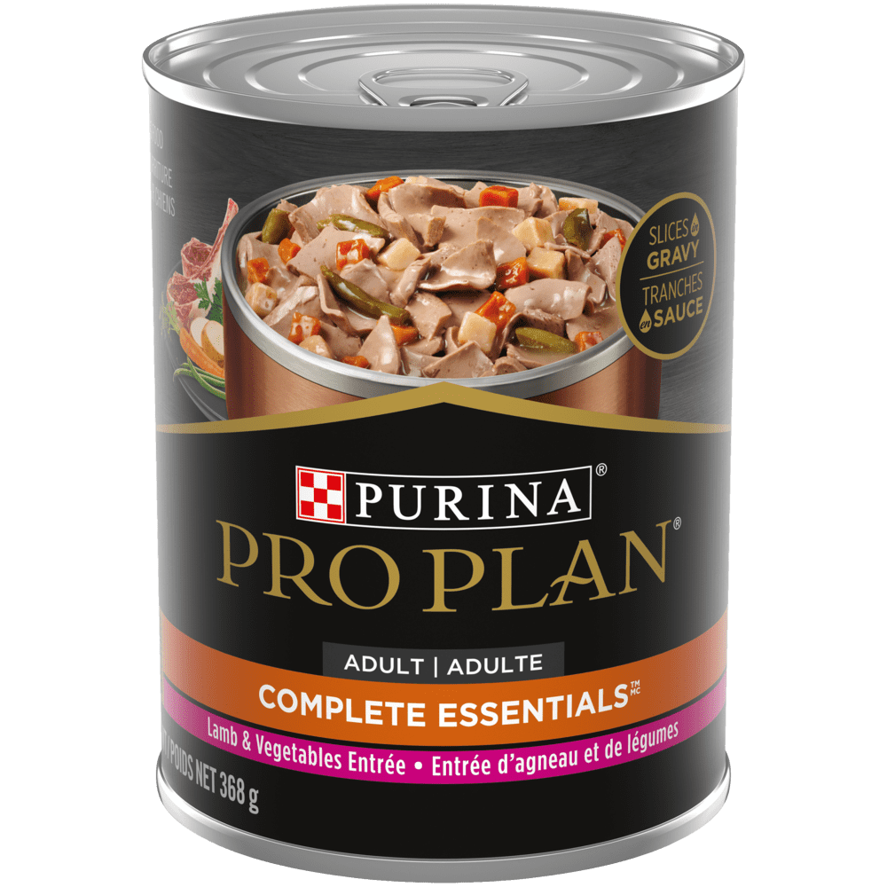Purina Pro Plan Complete Essentials - Agneau et Légumes en Sauce - Nourriture Humide pour Chiens Adultes 1-6 Ans