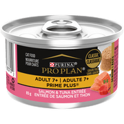 Purina Pro Plan Classique - Prime Plus - Entrée de Saumon et Thon - Nourriture Humide Sans Grains pour Chats Adultes 7+ Ans