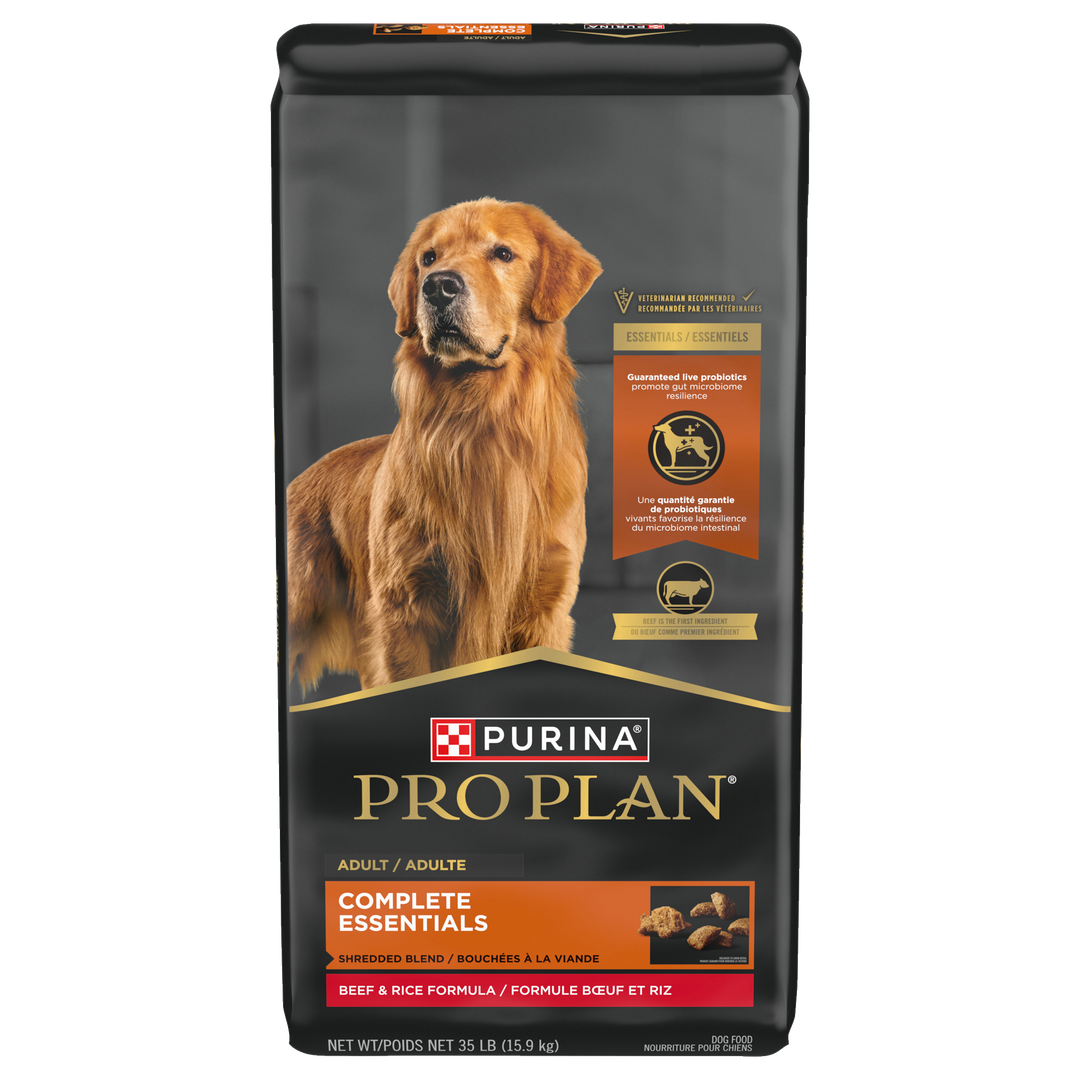 Purina Pro Plan - Bouchées Boeuf et Riz - Nourriture Sèche pour Chiens