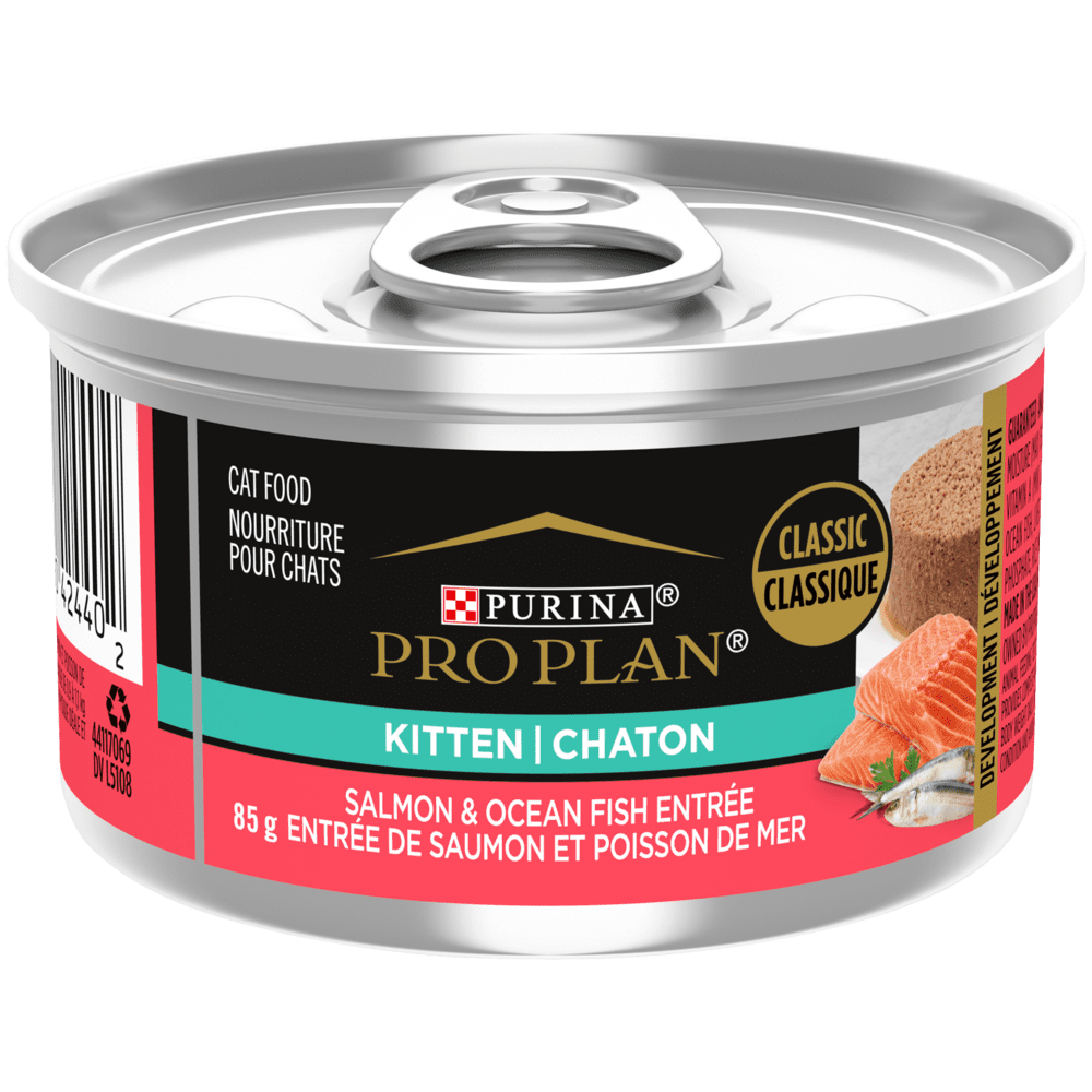 Purina Pro Plan Classique - Entrée de Saumon et Poisson de Mer - Nourriture Humide pour Chatons