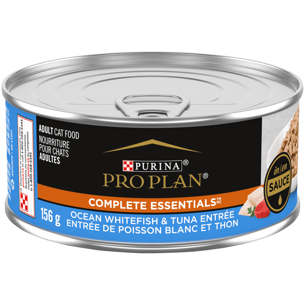 Purina Pro Plan Complete Essentials - Chat Adulte Poisson Blanc et Thon en Sauce - Nourriture Humide pour Chats