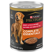 Purina Pro Plan Complete Essentials - Entrée de Boeuf et Riz Classique - Nourriture Humide pour Chiens Adultes