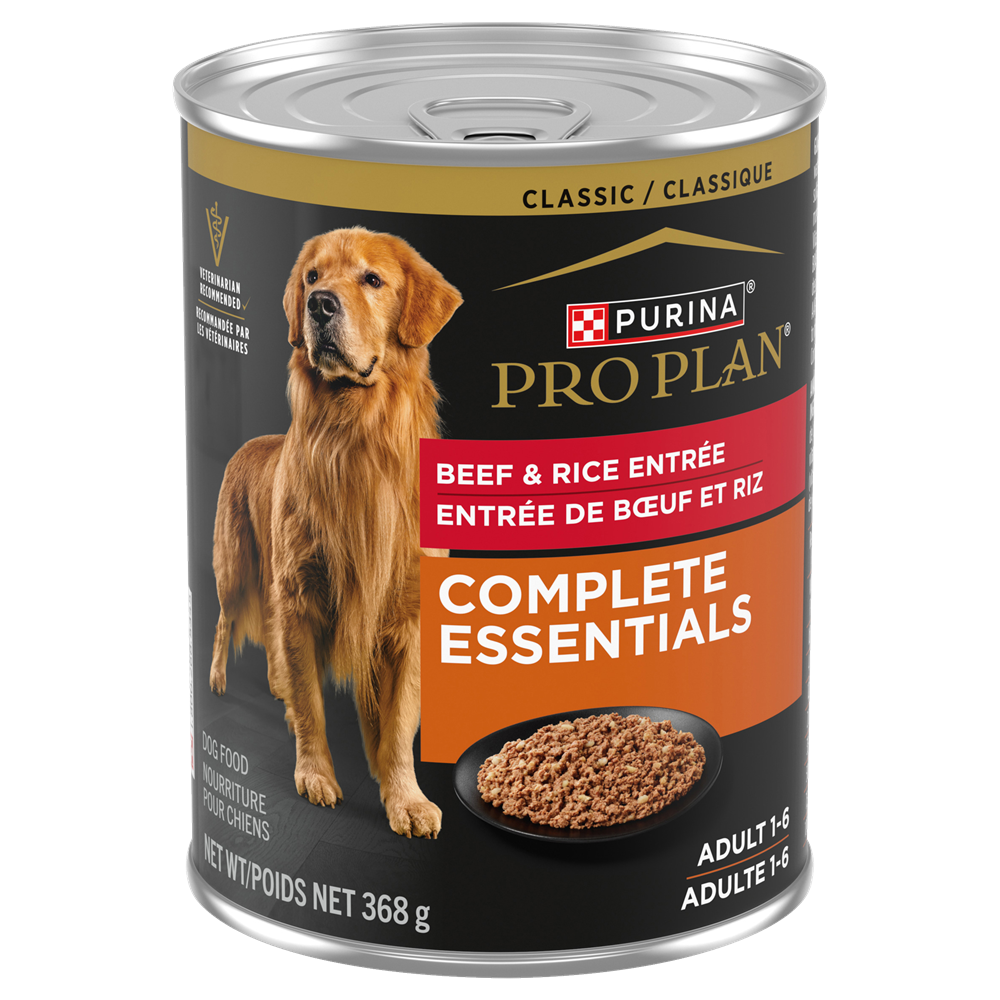 Purina Pro Plan Complete Essentials - Boeuf et Riz - Nourriture Humide pour Chiens Adultes 1-6 Ans