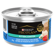 Purina Pro Plan Classique - Poisson Blanc et Thon Émietté - Nourriture Humide pour Chatons
