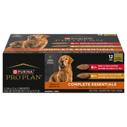 Purina Pro Plan Complete Essentials - Emballage Assorti Poulet (6) et Boeuf (6) - Nourriture Humide pour Chiens Adultes